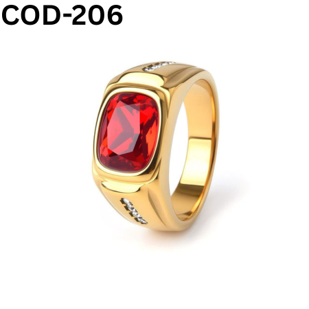 Vip অরজিনাল রুবি পাথর হাতের আংটি (COD-206)